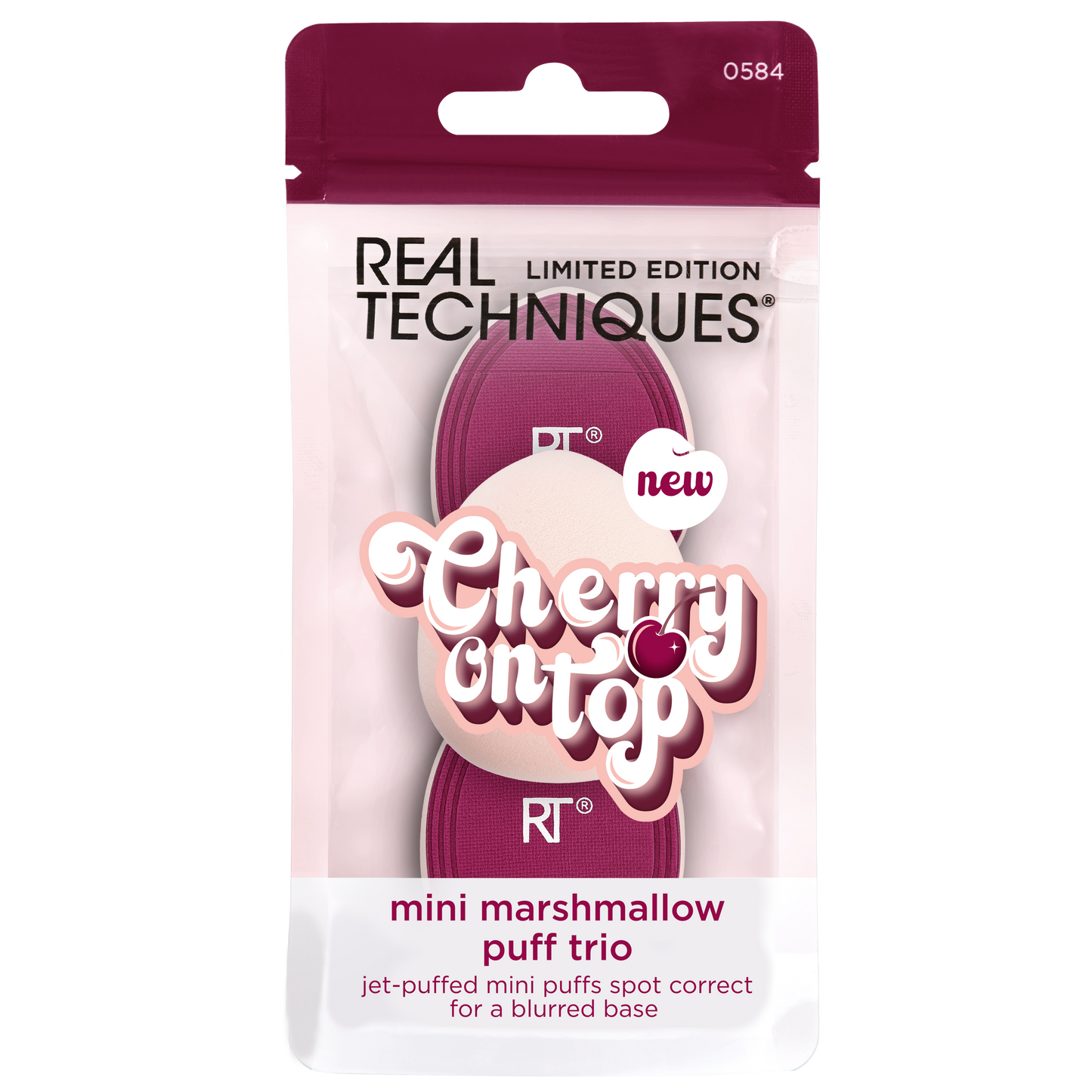 Real Techniques- Limited Edition Cherry On Top Mini Marshmallow Puff Trio