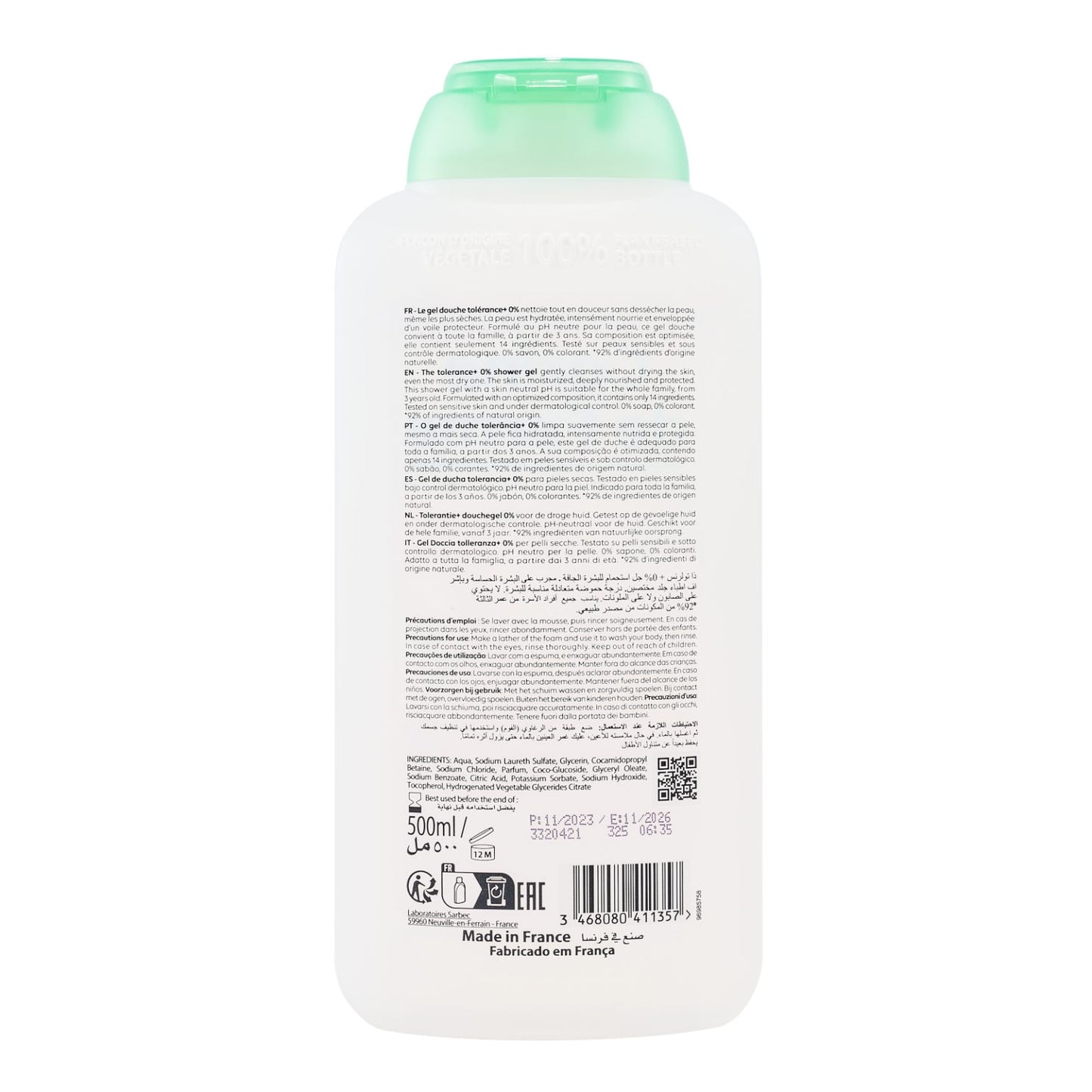 Corine de Farme- Gel de Ducha Pure 0% para Piel Seca