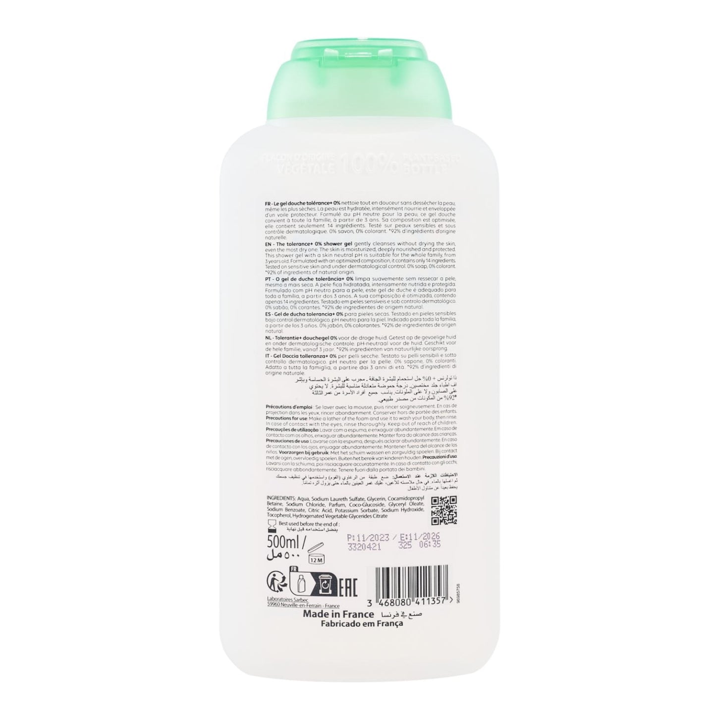 Corine de Farme- Gel de Ducha Pure 0% para Piel Seca