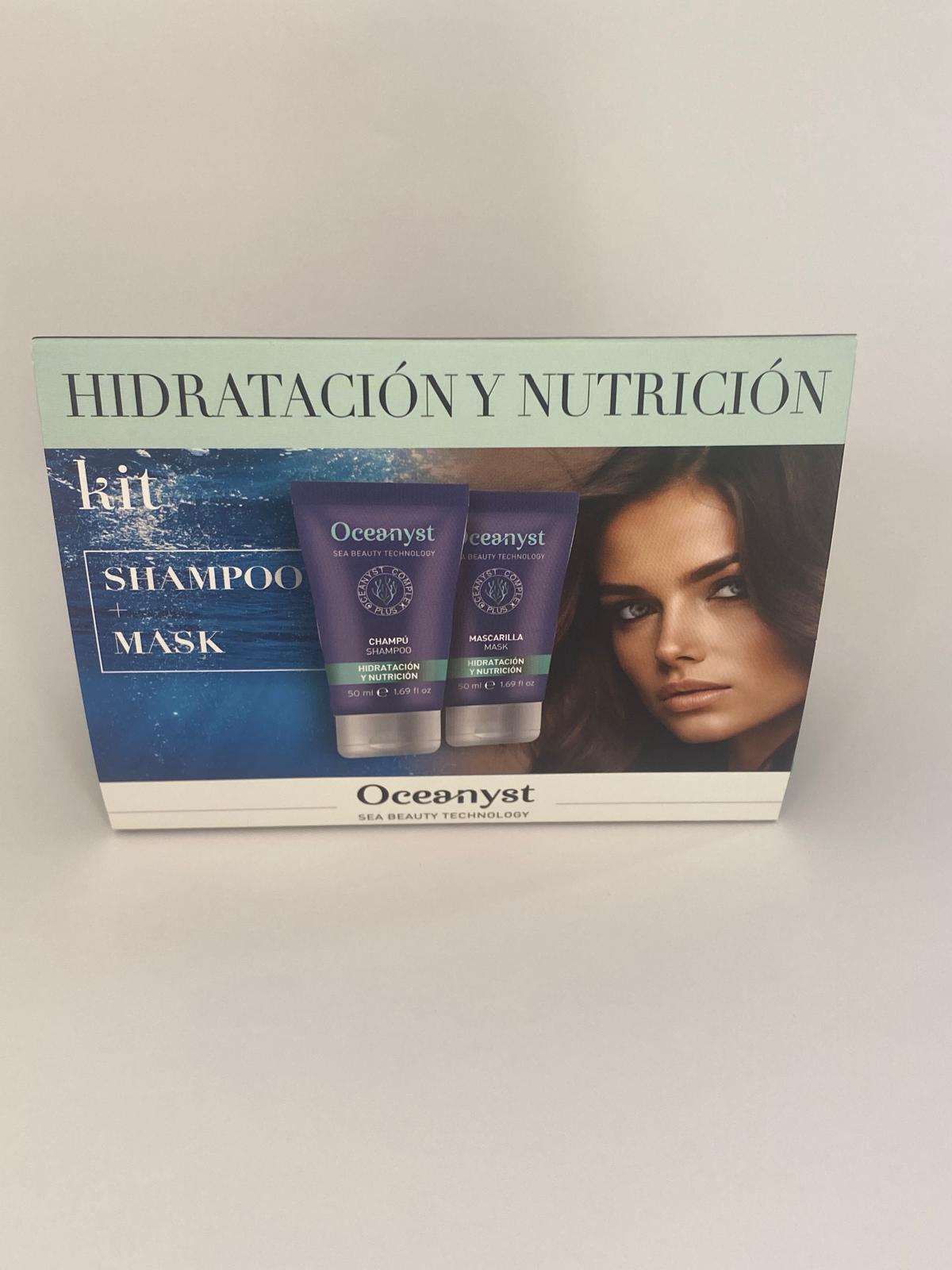 Oceanyst – kit de champú y mascarilla de viaje hidratante y nutritivo