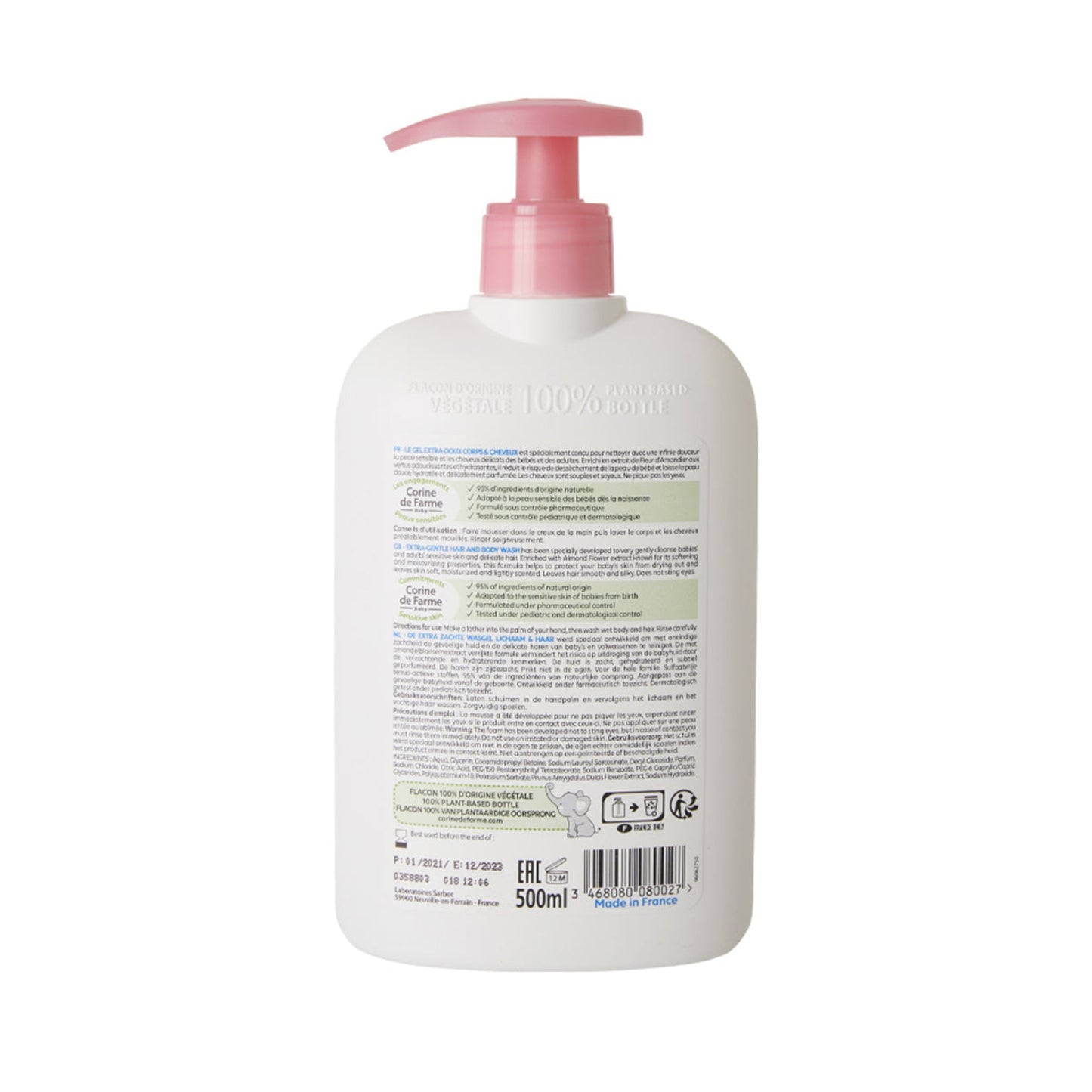 Corine de Farme - Gel de Baño Extra Suave Flor de Almendro 500ml - OSUNGel de baño extra suaveCorine de Farme