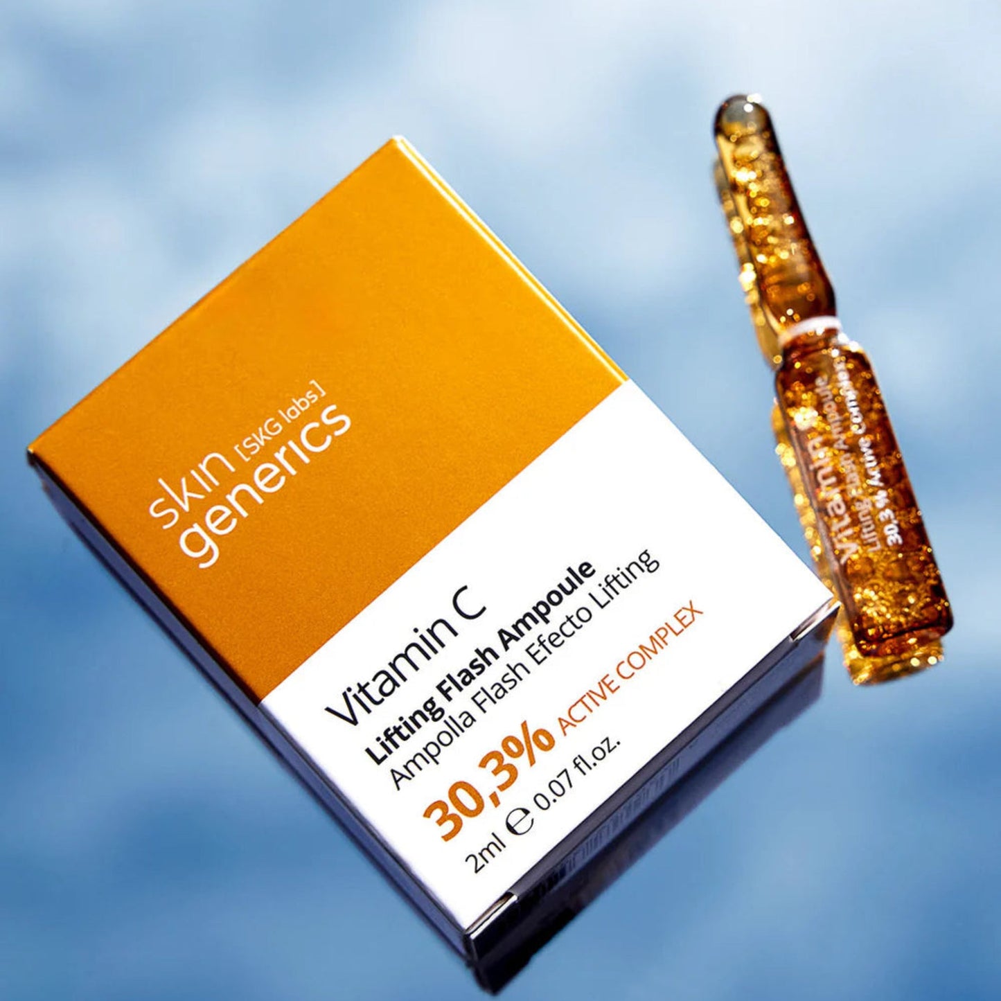 Skin Generics - Ampolla Efecto Lifting con Vitamina C | Luminosidad y Firmeza Facial – 1ud - OSUNSerum rostroSkin Generics