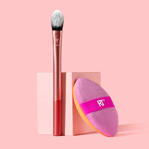 las brochas adecuadas para base, rubor, iluminador y sombras