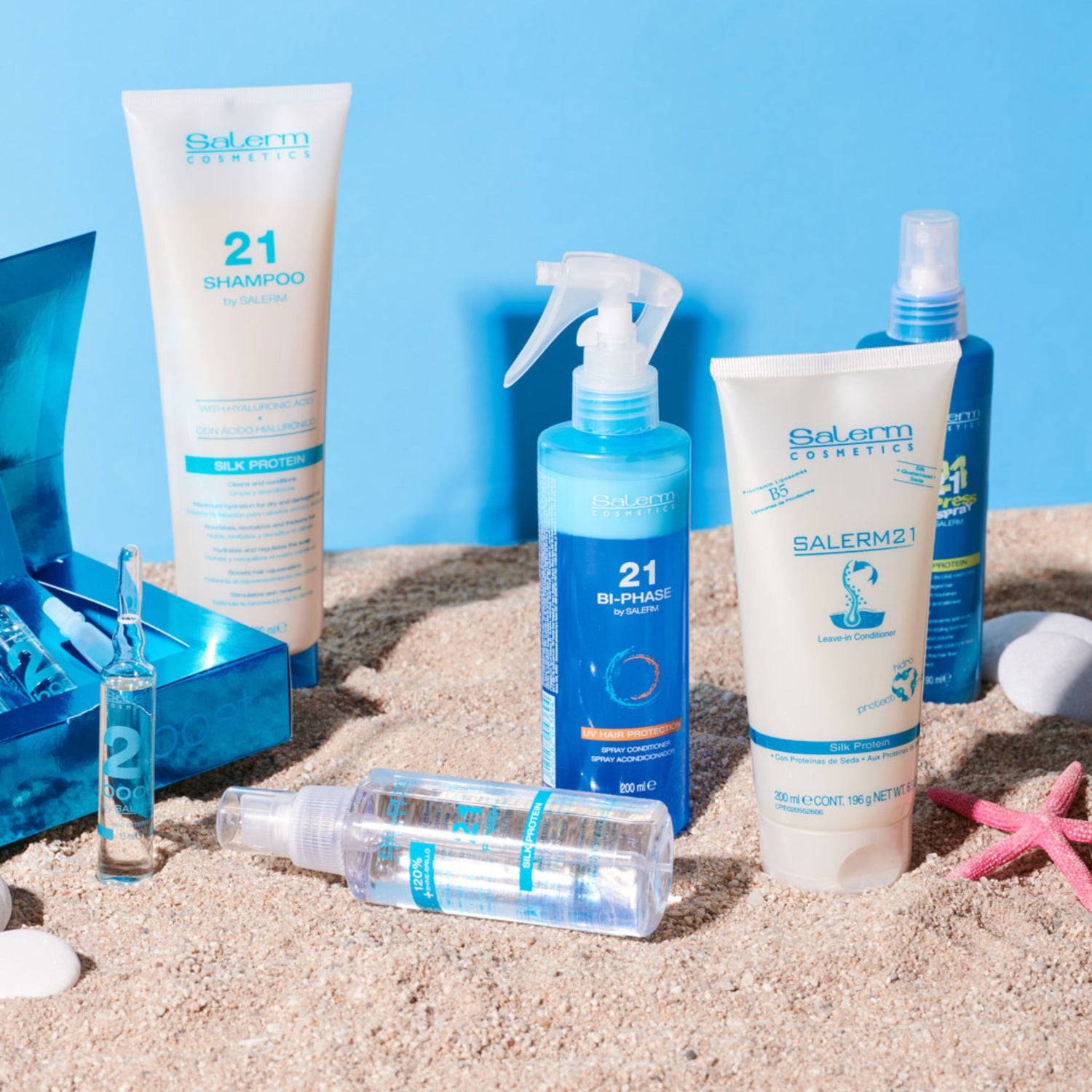 Descubre la gama Salerm Cosmetics: productos profesionales de cuidado y tratamiento capilar, formulados para hidratar, reparar y proteger todo tipo de cabello, logrando resultados saludables y brillantes.