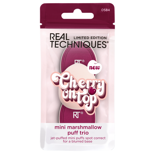 Real Techniques- Limited Edition Cherry On Top Mini Marshmallow Puff Trio