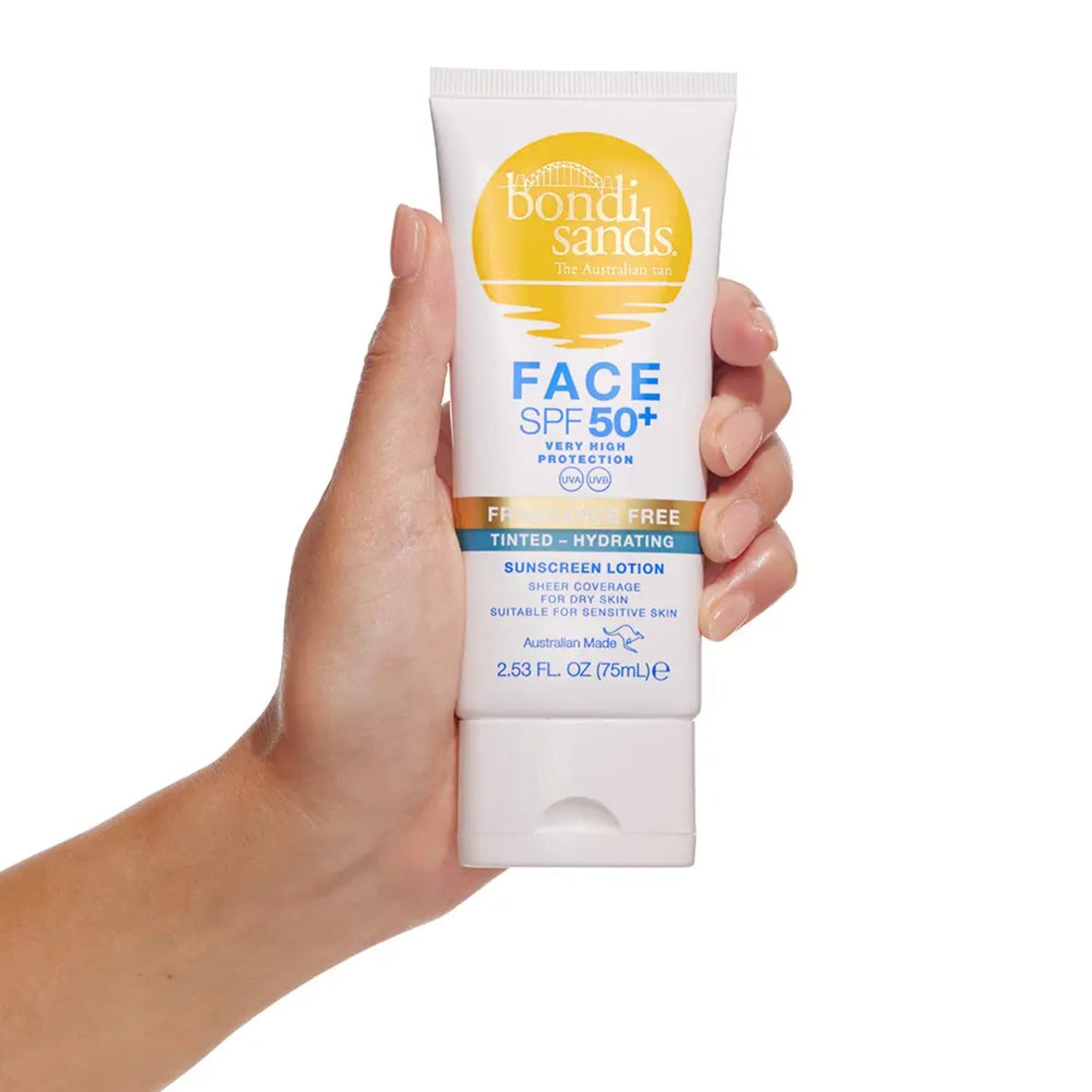 Bondi Sands Loción Facial Hidratante SPF50+ con color 75ml