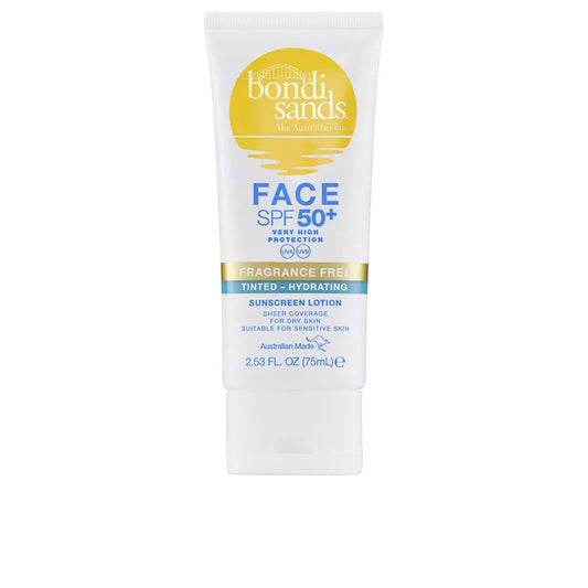 Bondi Sands Loción Facial Hidratante SPF50+ con color 75ml