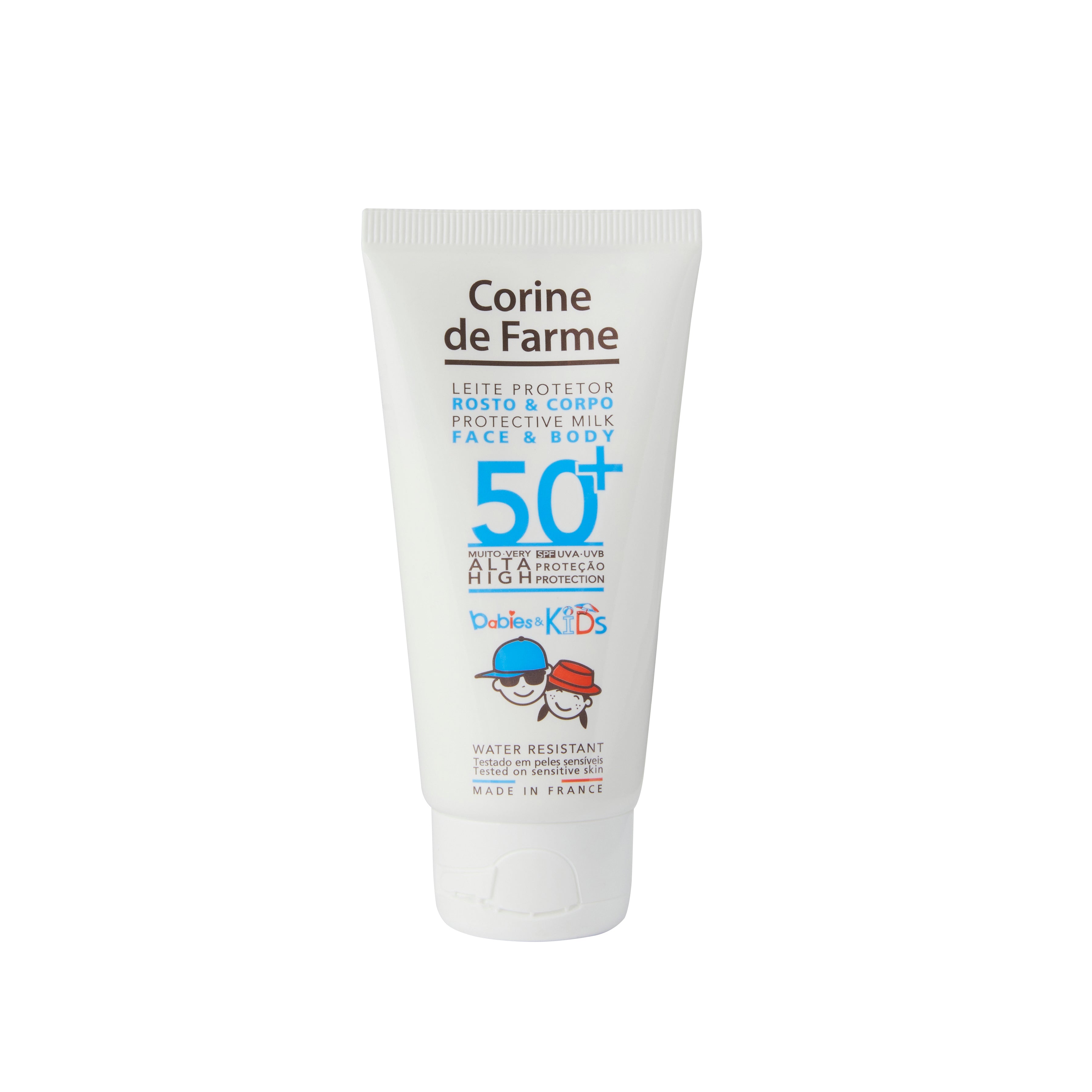 Corine de Farme Crema Protectora Facial y Corporal Niños & Bebés FPS50+ 50 ml vista frontal.