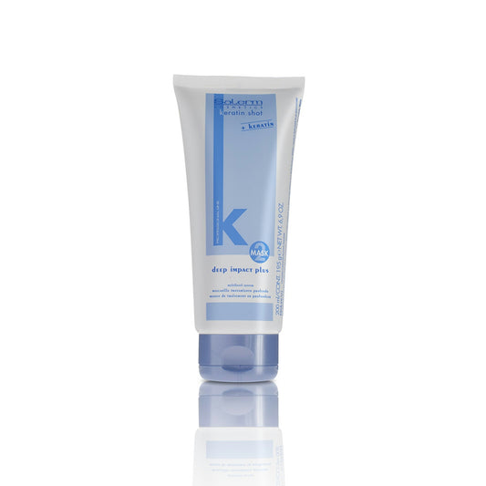 Salerm Keratin Shot Deep Impact Plus Mascarilla reparadora para cabello alisado