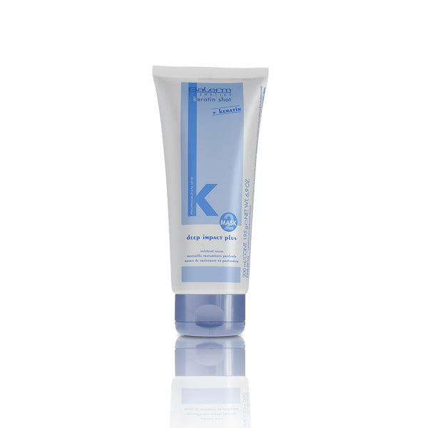 Salerm Keratin Shot Deep Impact Plus Mascarilla reparadora para cabello alisado