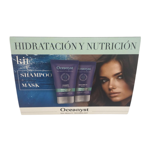 Oceanyst – kit de champú y mascarilla de viaje hidratante y nutritivo
