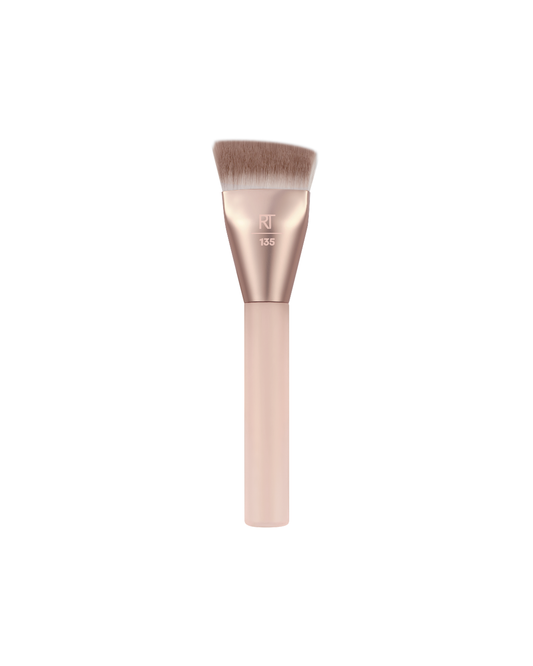 Real Techniques New Nudes 2.0 H-Diamond brocha para base con cabezal angular para maquillaje profesional
