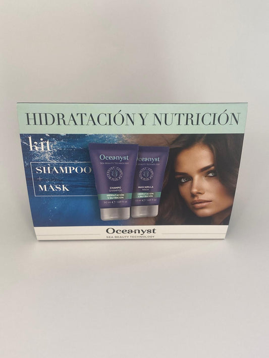 Oceanyst – kit de champú y mascarilla de viaje hidratante y nutritivo