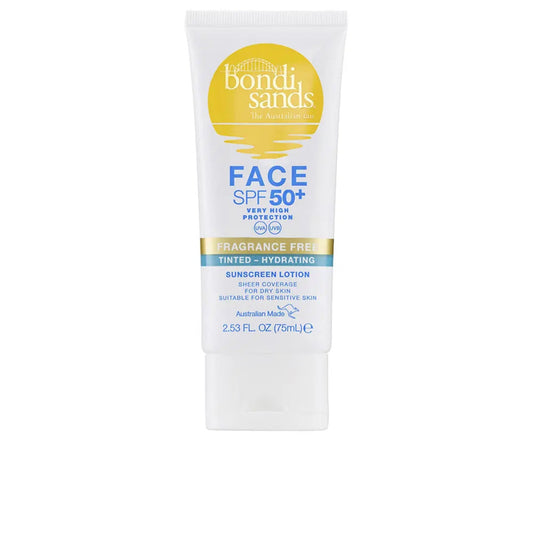 Bondi Sands Loción Facial Hidratante SPF50+ con color 75ml - OSUNProtector solar facial con color SPF50+Bondi Sands