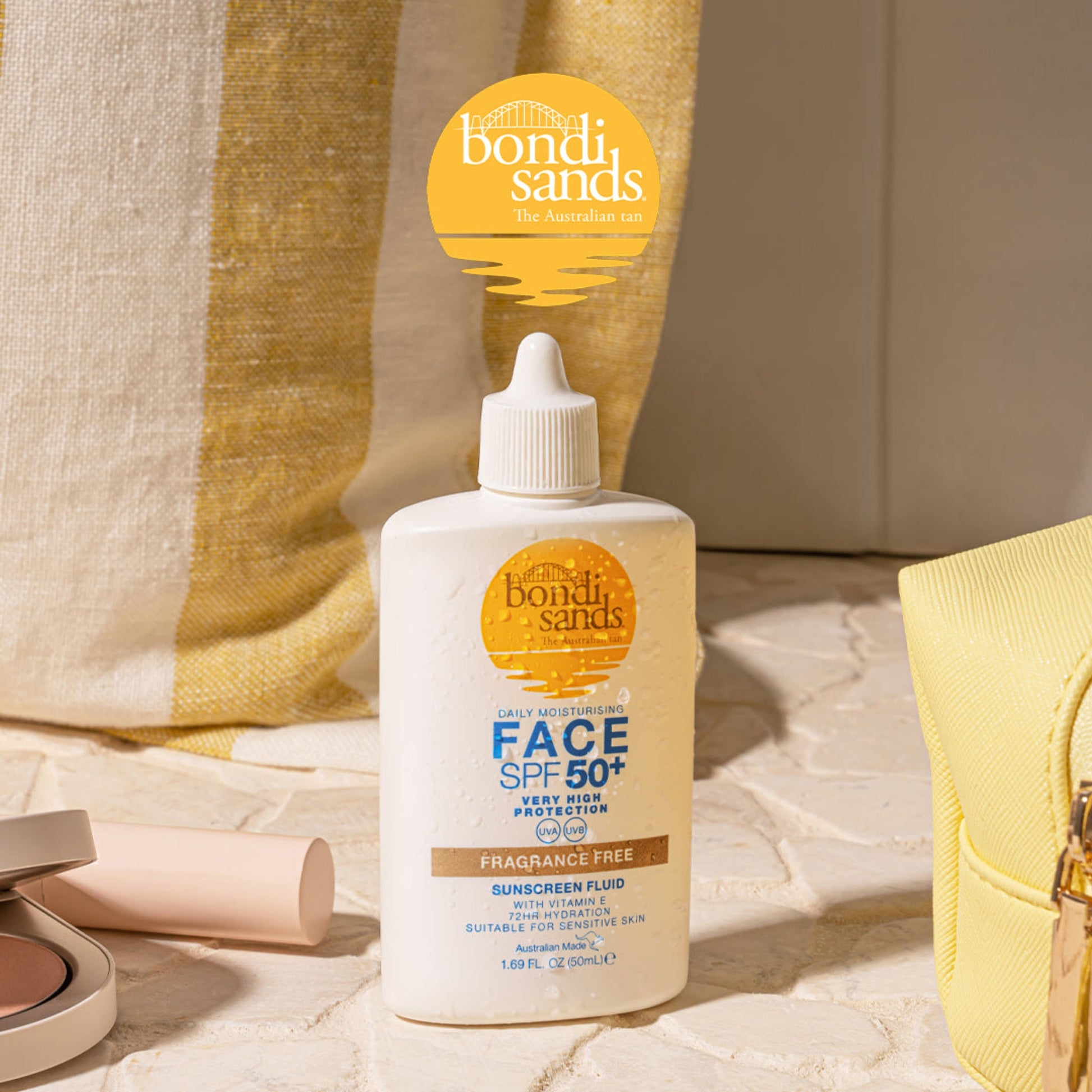 Bondi Sands Sin Perfume Fluido Facial SPF50+ 50ml - OSUNProtector solar facial SPF50+Bondi Sands