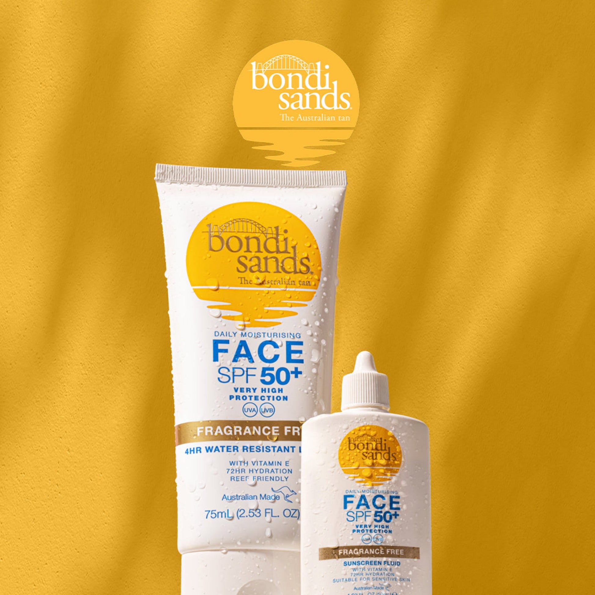 Bondi Sands Sin Perfume Fluido Facial SPF50+ 50ml - OSUNProtector solar facial SPF50+Bondi Sands