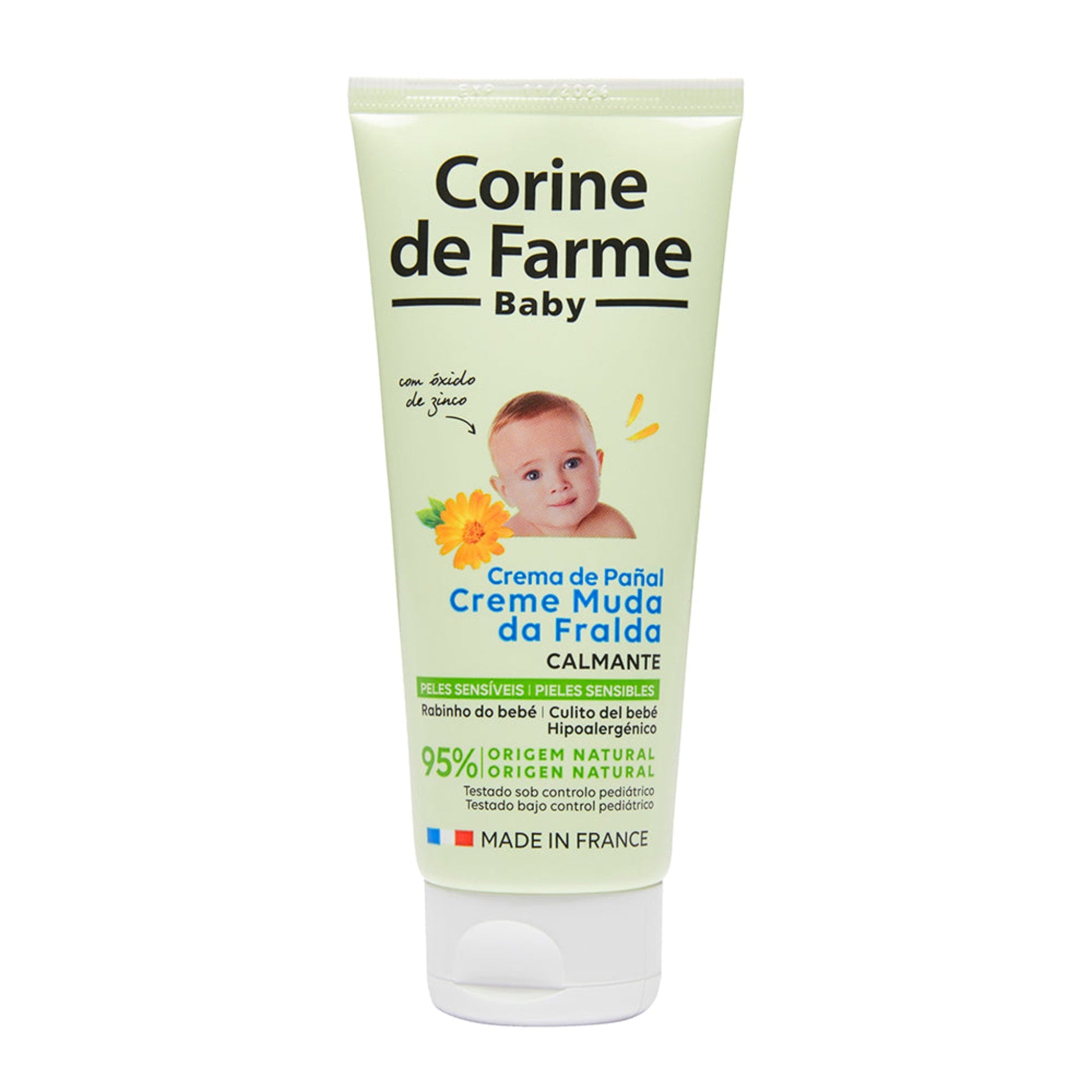 Corine de Farme - Crema Pañal Caléndula con Óxido de Zinc 100ml - OSUNCrema pañal para bebéCorine de Farme