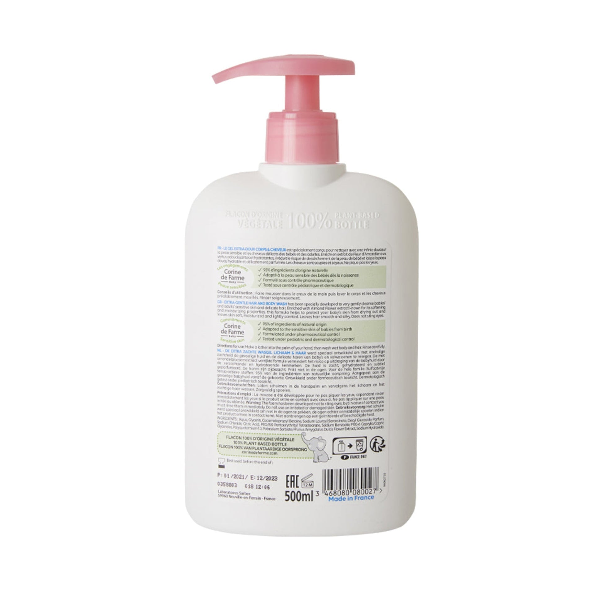 Corine de Farme - Gel de Baño Extra Suave Flor de Almendro 500ml - OSUNGel de baño extra suaveCorine de Farme