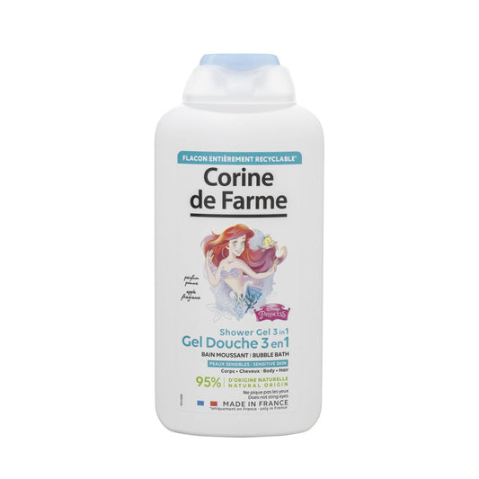 Corine de Farme - Gel de ducha 3 en 1 Cuerpo, Cabello y Baño Espumoso La Sirenita - OSUNGel de ducha 3 en 1 para niñosCorine de Farme