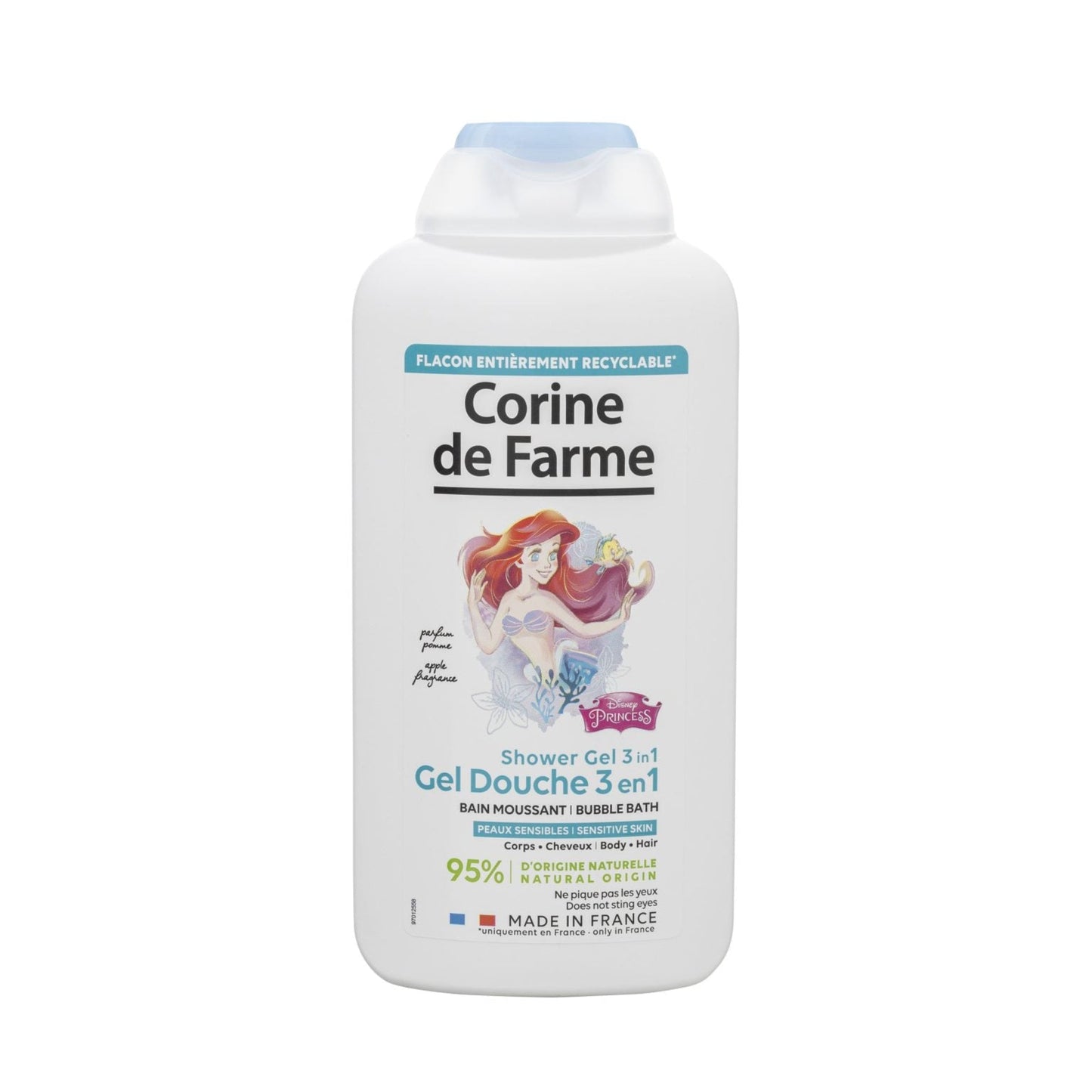 Corine de Farme - Gel de ducha 3 en 1 Cuerpo, Cabello y Baño Espumoso La Sirenita - OSUNGel de ducha 3 en 1 para niñosCorine de Farme