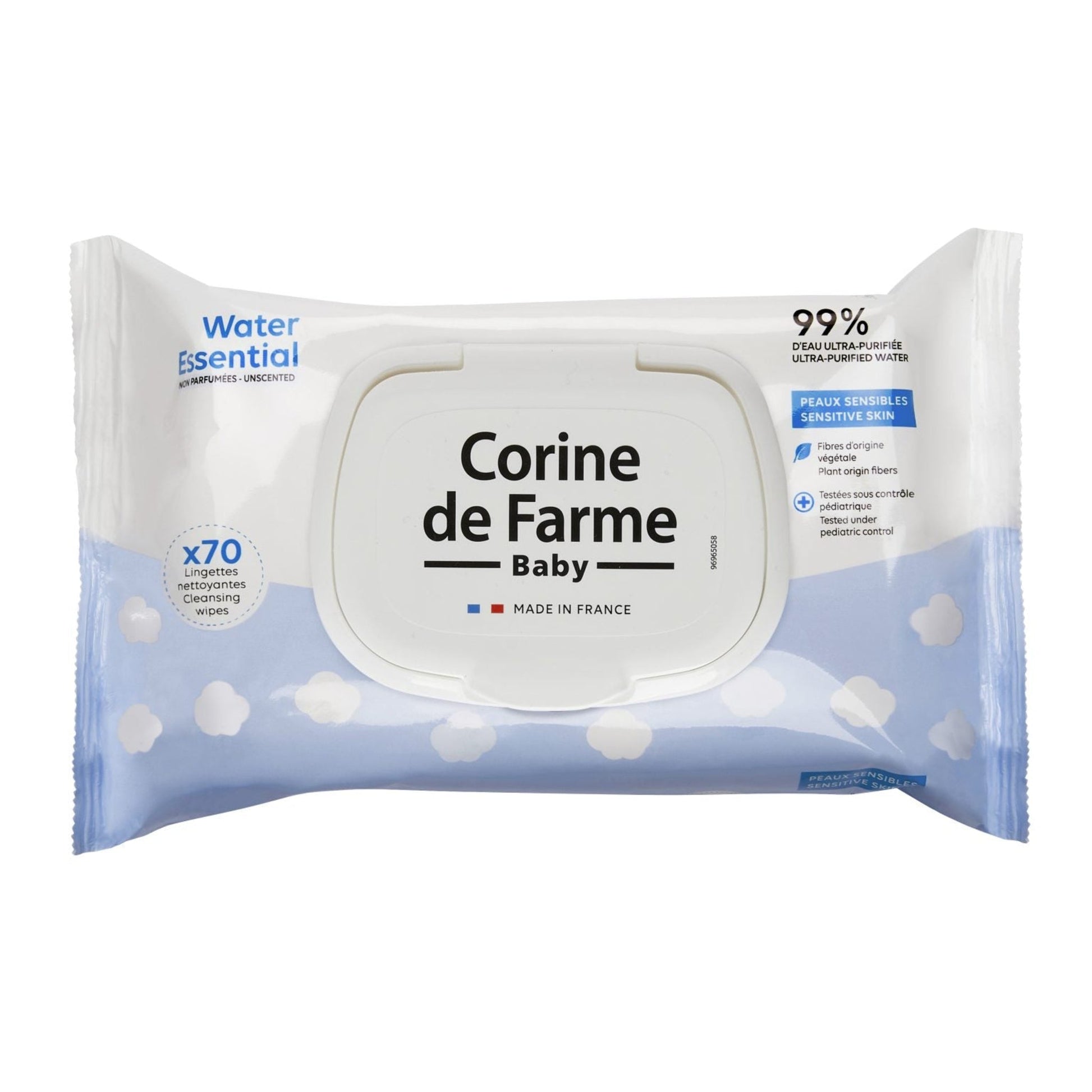 Corine de Farme - Toallitas Water Essential Biodegradables 70u - OSUNToallitas húmedas biodegradablesCorine de Farme