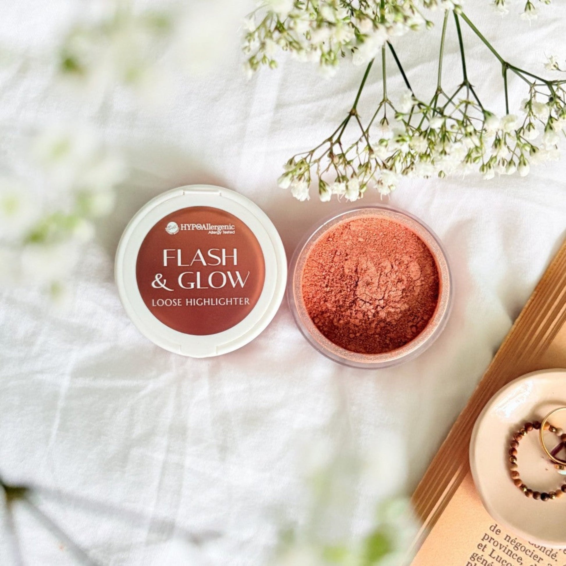 HYPO Iluminador en polvo hipoalergénico Flash & Glow - OSUNIluminador en PolvoBELL HYPOALLERGENIC