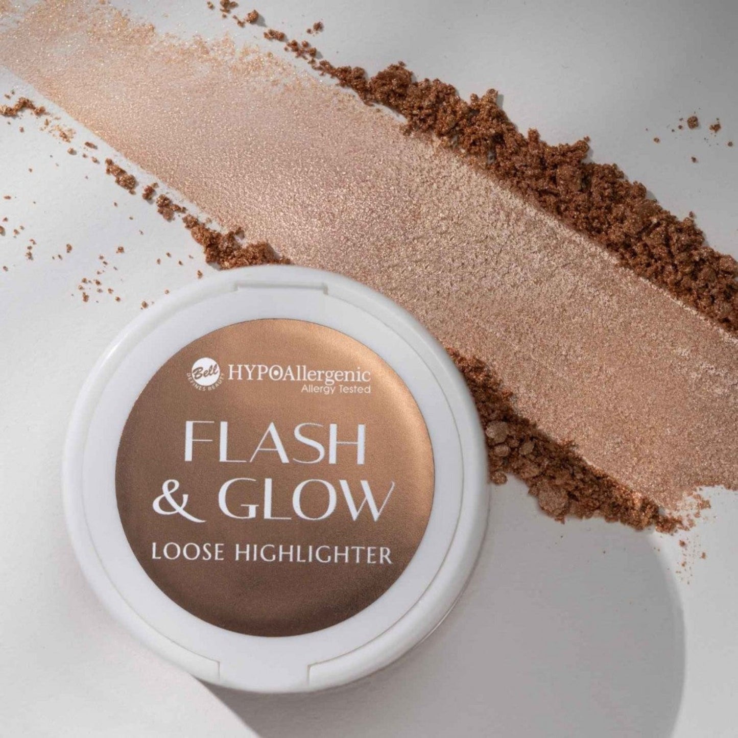 HYPO Iluminador en polvo hipoalergénico Flash & Glow - OSUNIluminador en PolvoBELL HYPOALLERGENIC
