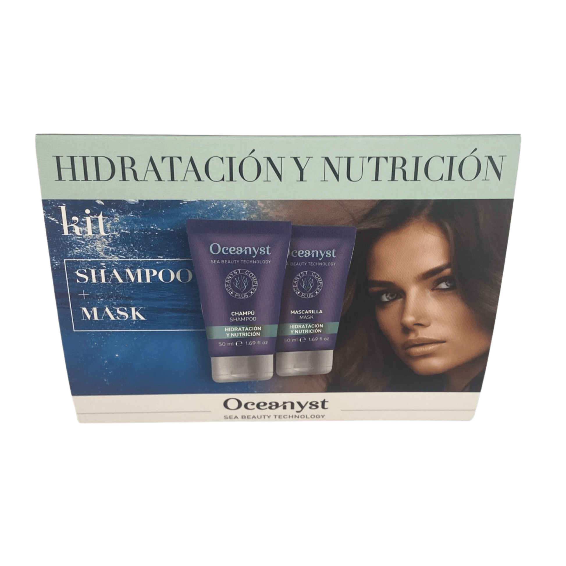 Oceanyst – kit de champú y mascarilla de viaje hidratante y nutritivo - OSUNKit de champú hidratante y nutritivo de viajeOCEANYST