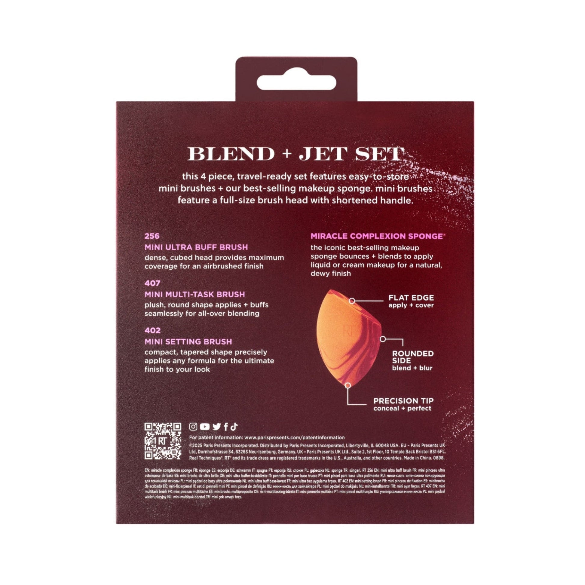 Real Techniques - Holidays 25 - Set de brochas Blend + Jet Set - OSUNMakeup BrushesREAL TECHNIQUES