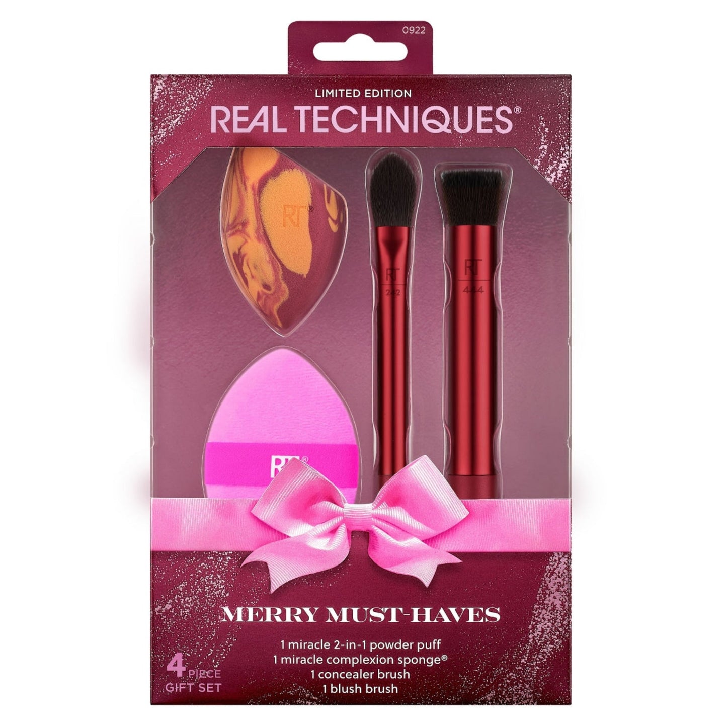Real Techniques - Holidays 25 - Set de brochas Merry Must - haves Set - OSUNMakeup BrushesREAL TECHNIQUES