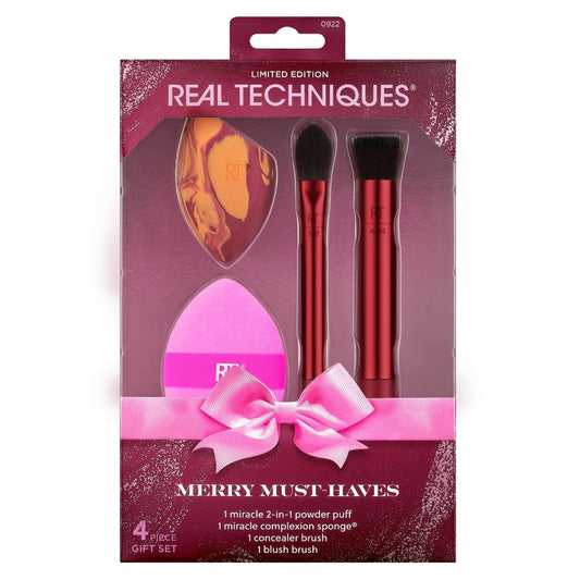 Real Techniques - Holidays 25 - Set de brochas Merry Must - haves Set - OSUNMakeup BrushesREAL TECHNIQUES