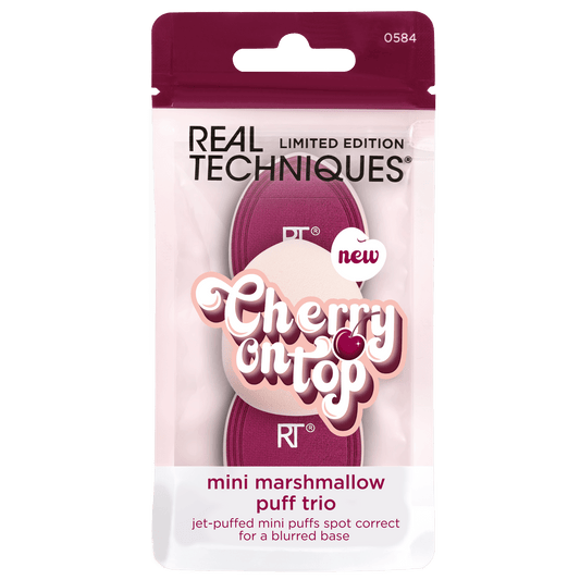 Real Techniques - Limited Edition Cherry On Top Mini Marshmallow Puff Trio - OSUNEsponjas de MaquillajeREAL TECHNIQUES