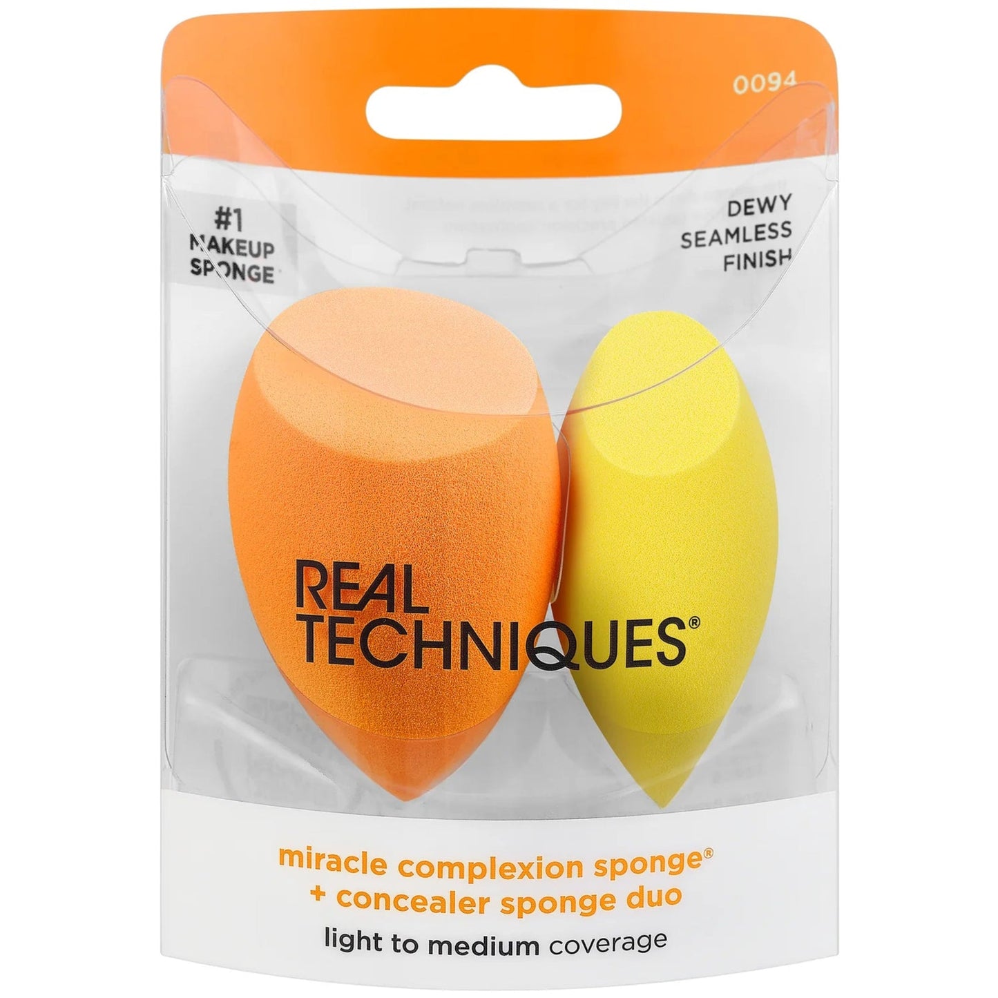 Real Techniques - Miracle Complexion Sponge + Miracle Concealer Sponge Duo - OSUNEsponjas de MaquillajeREAL TECHNIQUES